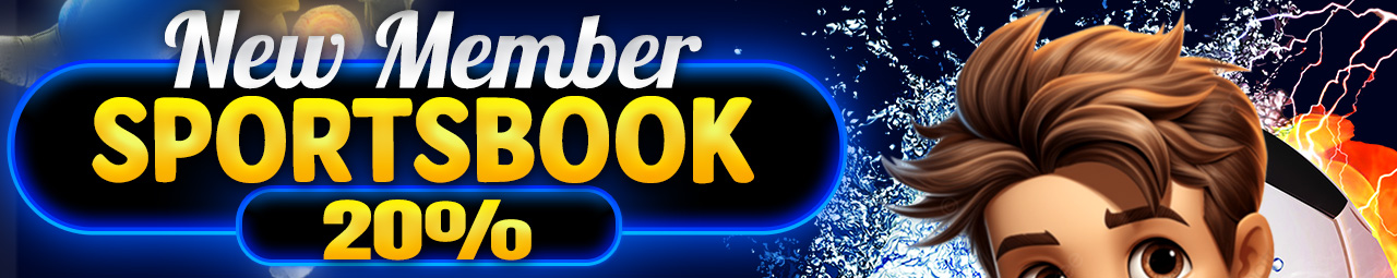 BONUS NEW MEMBER SPORTSBOOK 20%